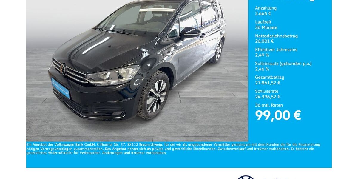VW Touran 16.300 km 28.911 &euro; Dortmund 44141