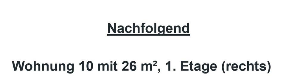 Etagenwohnung Dortmund Hombruch - 1 Zimmer, 26 m&sup2;, 470&euro; | Angebot:26698630