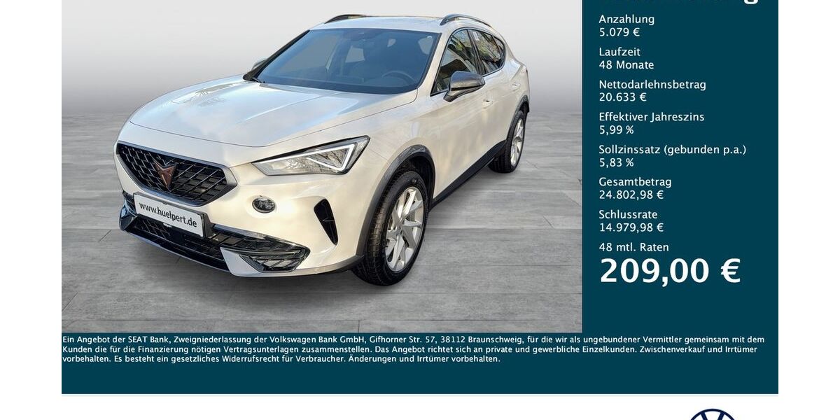 Cupra Formentor 10.130 km 25.644 &euro; Dortmund 44379