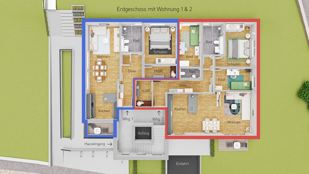 Etagenwohnung Witten Mitte - 4 Zimmer, 102 m&sup2;, 399.990&euro; | Angebot:25738826