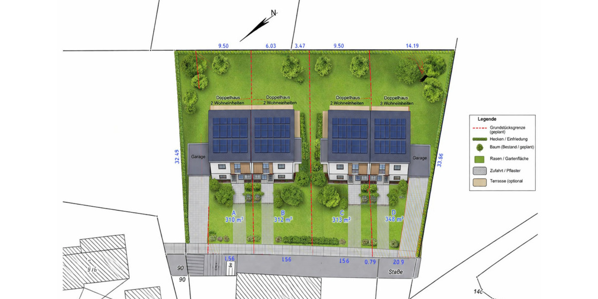 Doppelhaushälfte Essen Kupferdreh - 4 Zimmer, 102 m&sup2;, 635.715&euro; | Angebot:26043418