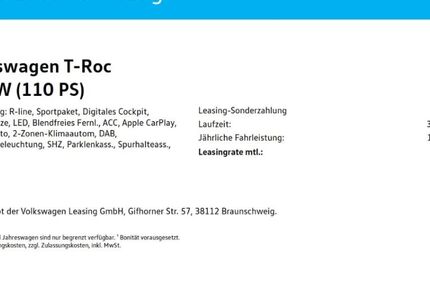 VW T-Roc 26.616 km 22.360 &euro; Essen 45143