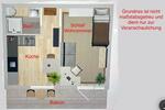 Etagenwohnung Herne Wanne-Bickern - 1 Zimmer, 30 m&sup2;, 290&euro; | Angebot:26491208