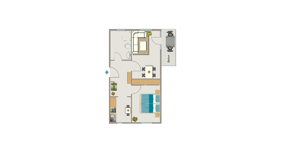 Erdgeschoßwohnung Herten - 2.5 Zimmer, 48 m&sup2;, 398&euro; | Angebot:25320622
