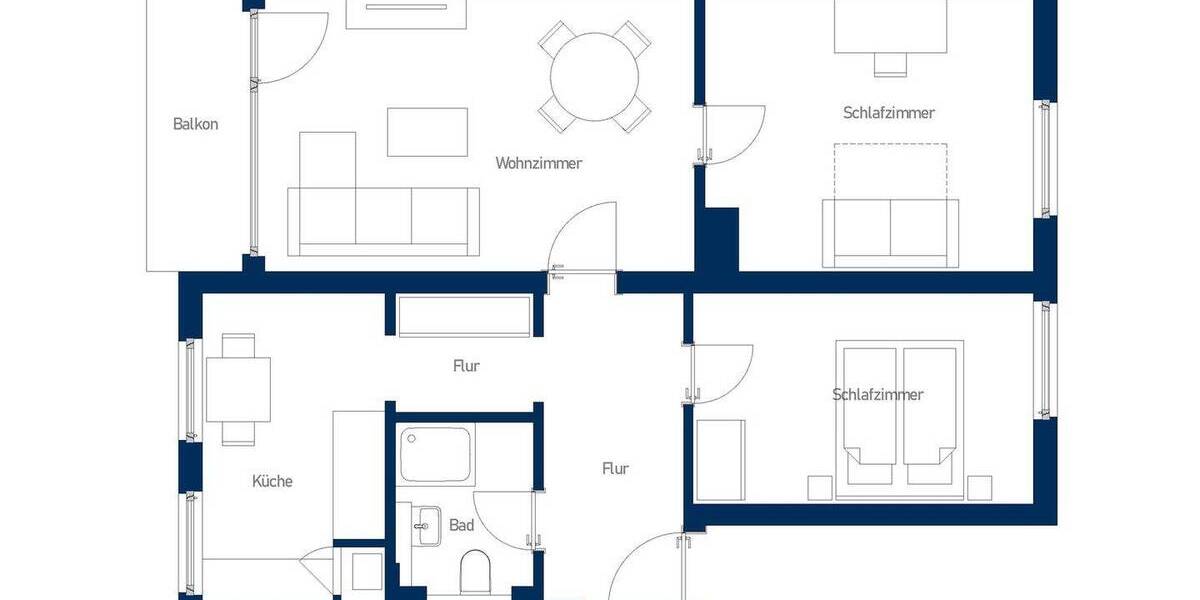 Etagenwohnung Mülheim an der Ruhr Dümpten - 3 Zimmer, 68 m&sup2;, 220.000&euro; | Angebot:26724096