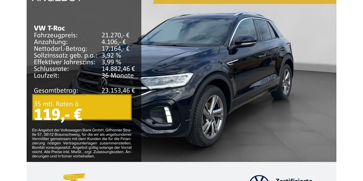 VW T-Roc 41.633 km 21.270 &euro; Dorsten 46282