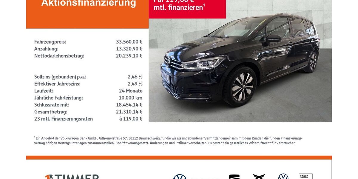 VW Touran 29.930 km 33.560 &euro; Dülmen 48249
