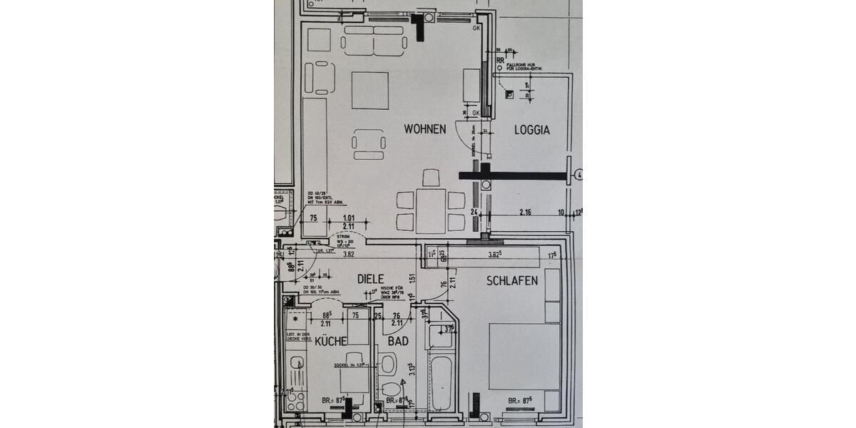 Etagenwohnung Marl - 2.5 Zimmer, 68 m&sup2;, 580&euro; | Angebot:26023863