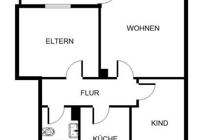 Wohnung Gelsenkirchen Hassel - 3 Zimmer, 67 m&sup2;, 449&euro; | Angebot:25272573