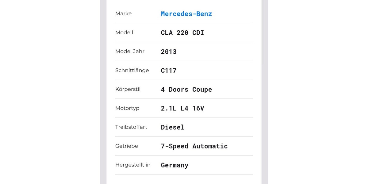 Mercedes-Benz cla 224.521 km 12.000 &euro; Dinslaken 46535