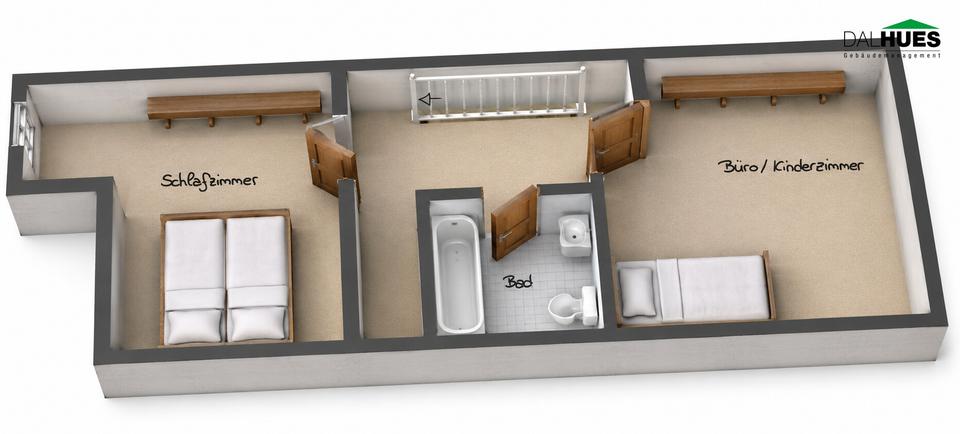 Maisonettenwohnung Raesfeld - 3 Zimmer, 72 m&sup2;, 663&euro; | Angebot:26661782