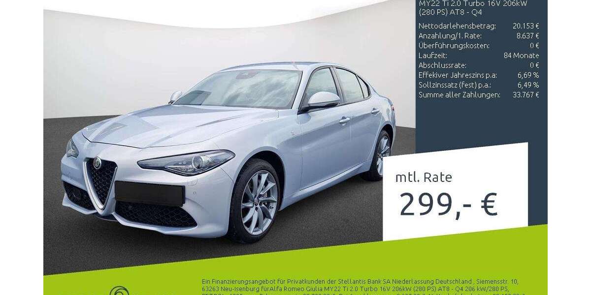 Alfa Romeo Giulia 11.499 km 28.790 &euro; Dülmen 48249