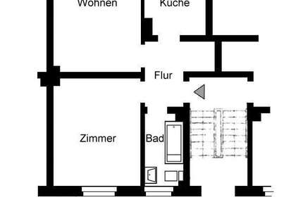 Wohnung Essen Frohnhausen - 2 Zimmer, 51 m&sup2;, 469&euro; | Angebot:27098253