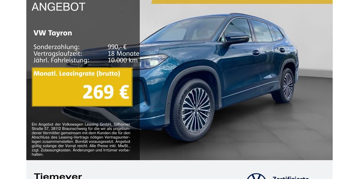 VW Tayron 22.025 km 40.570 &euro; Bochum 44892
