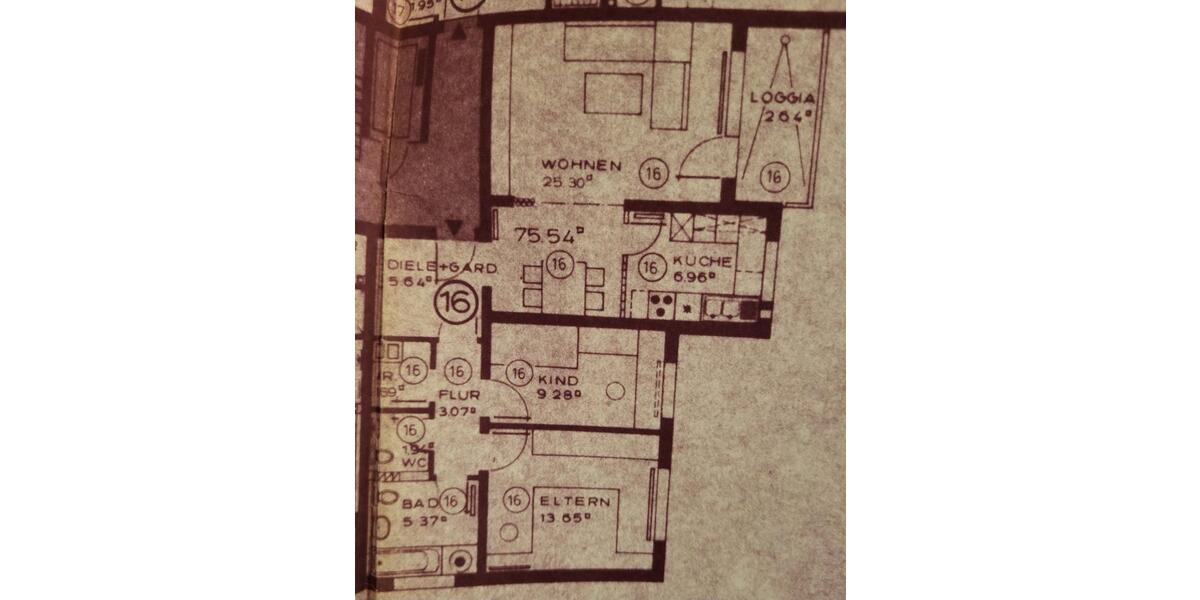 Etagenwohnung Essen Stadtbezirk VII - 3.5 Zimmer, 76 m&sup2;, 197.400&euro; | Angebot:23826802