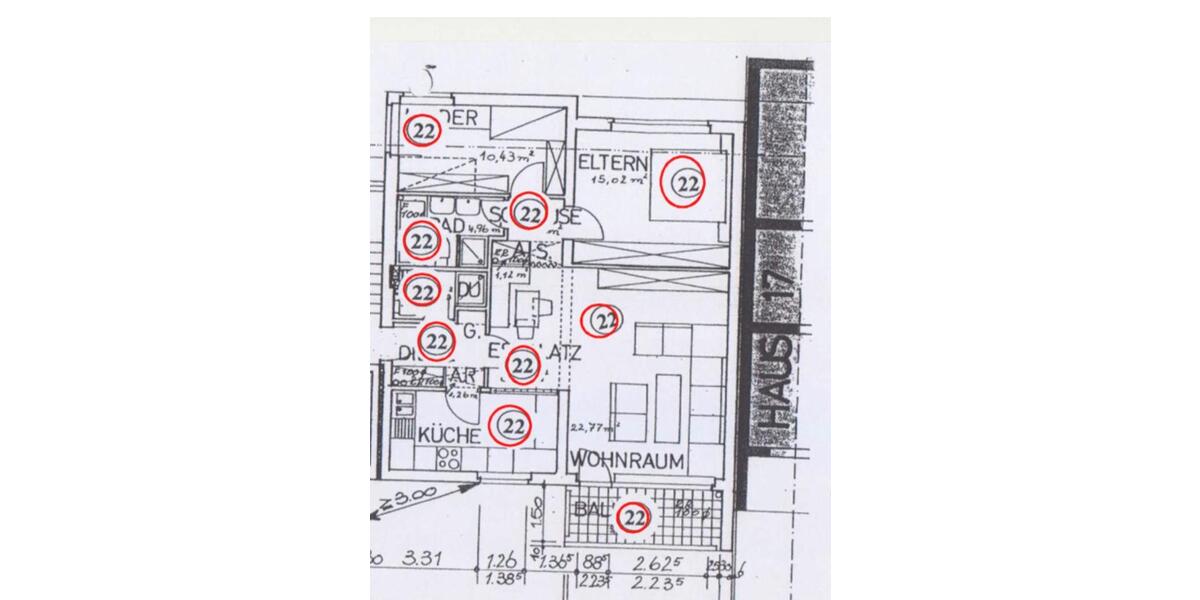 Etagenwohnung Bochum Eppendorf - 3 Zimmer, 83 m&sup2;, 1.000&euro; | Angebot:26031719
